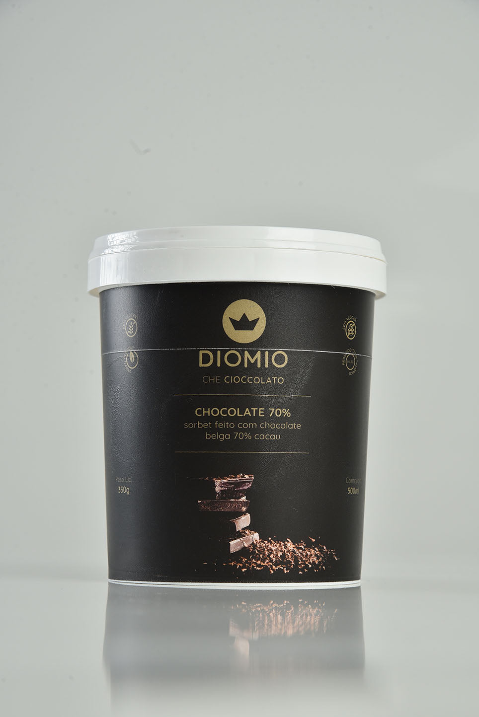 Sorbet de Chocolate 70% - Cup 500ml